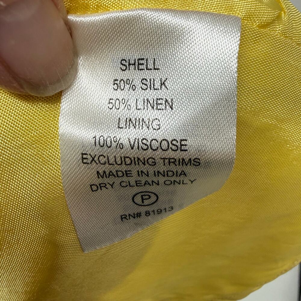 Tracy Reese Yellow Mini Dress with Green Embroidery - Picture 8 of 8